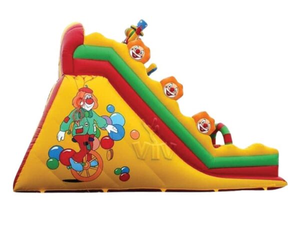 Toboggan gonflable Clown